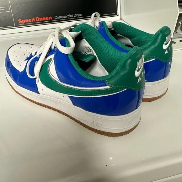 Nike | Shoes | Nike Air Force By You Custom Bluegreen Patent  display picture 3